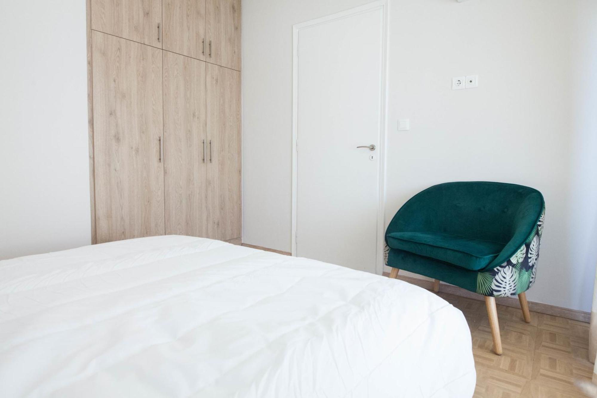 Modern 1 Bd Balcony Apt Near Metro In Kato Patisia Athene Buitenkant foto